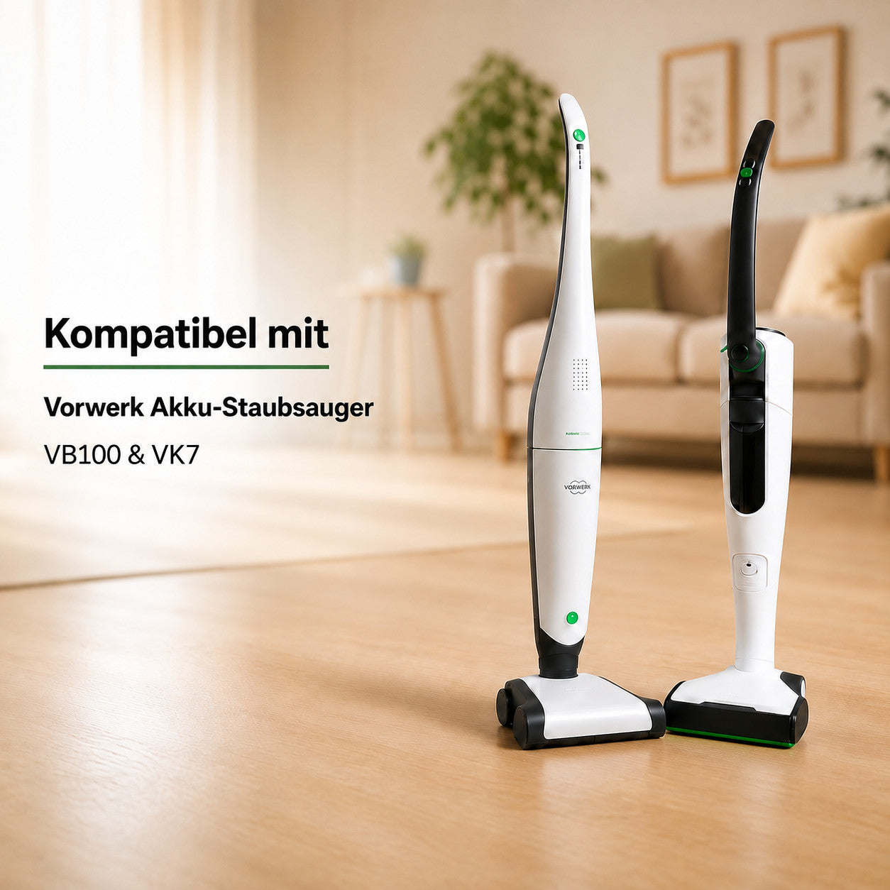 Tierhaarbürstenset mit Flexschlauch passend für Vorwerk Kobold VB100 / VB 100 & VK7 / VK 7
