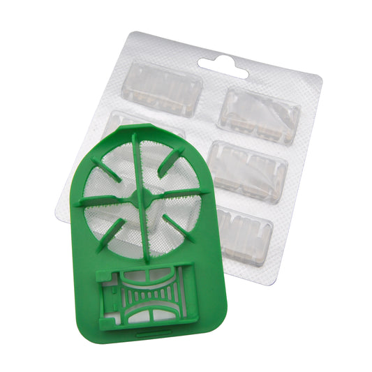 Motorschutz Filter + 6 Duftblocks kompatibel Vorwerk RB7 RB 7 Service Station VR7