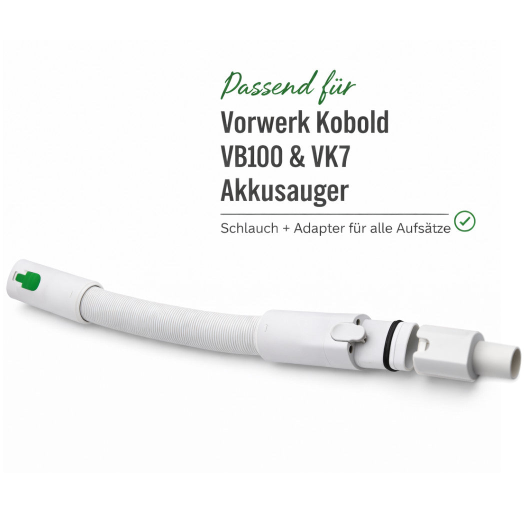 Tragegurt + Flexschlauch & Luxus Düsenset passend Vorwerk Kobold VB100 VK7 Akkusauger Shopify